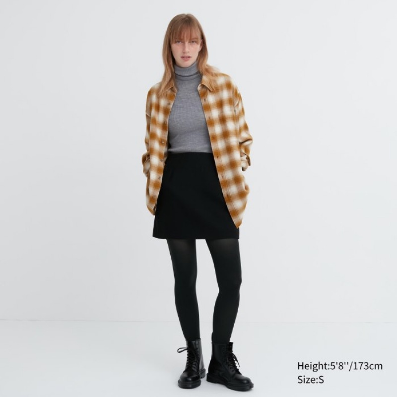 Uniqlo HEATTECH Tights Dame Sort | 760185