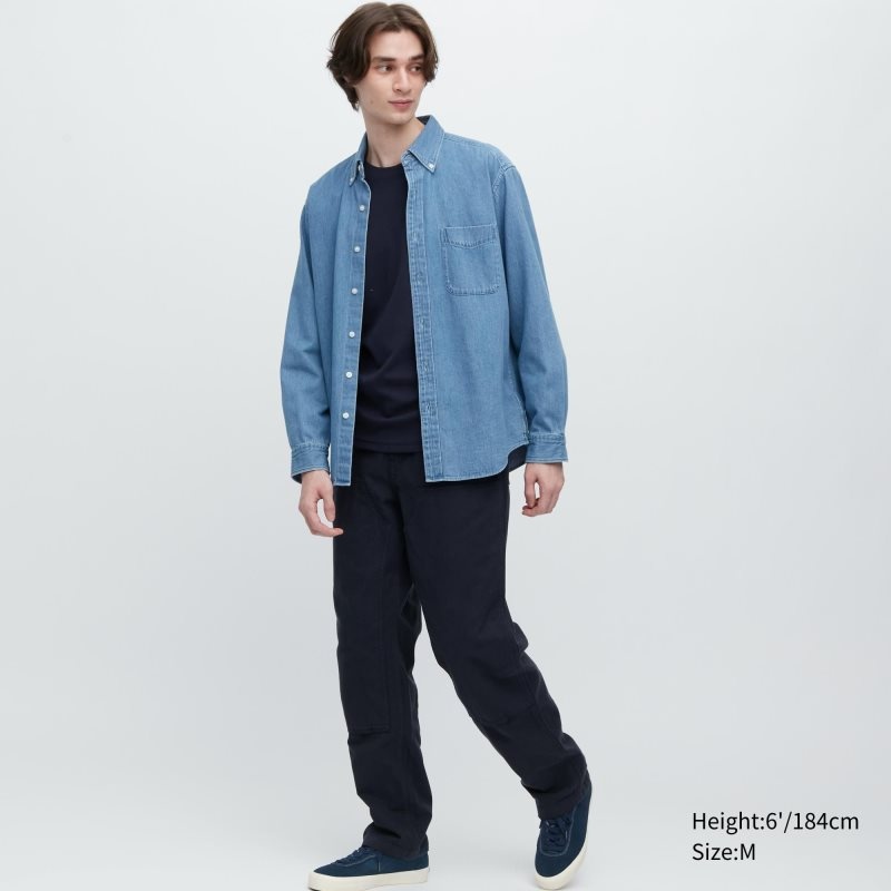 Uniqlo HEATTECH Ultra Warm Crew Neck Long-Sleeve T Shirts Herre Sort | 5883590