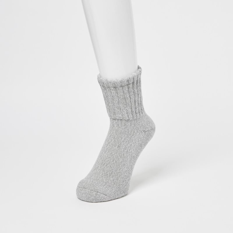 Uniqlo Heattech Soft Pile Heather Sokker Herre Grå | 5075177