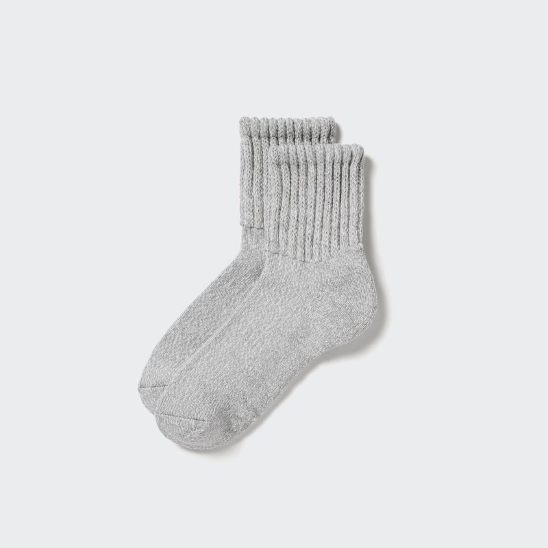 Uniqlo Heattech Soft Pile Heather Sokker Herre Grå | 5075177