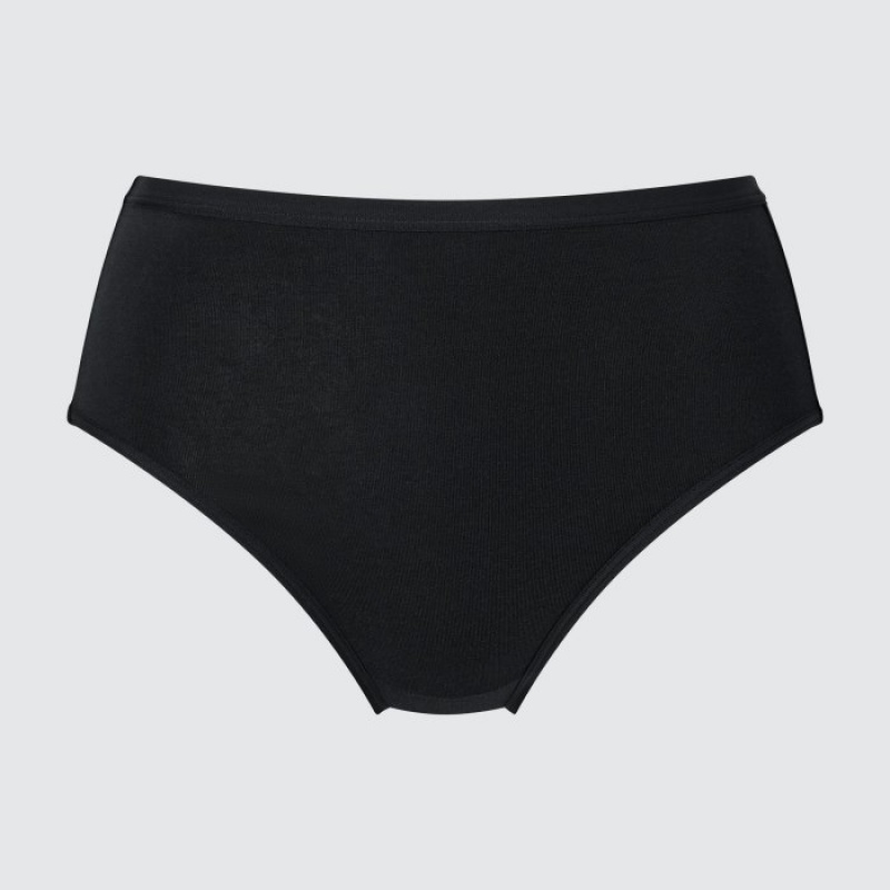 Uniqlo High Rise Basic Trusser Dame Sort | 700543