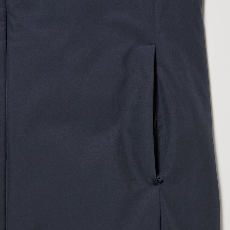 Uniqlo Hybrid Down Frakker Herre Sort | 2277986