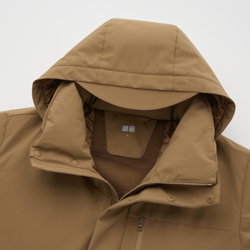 Uniqlo Hybrid Down Parka Herre Brune | 4536670