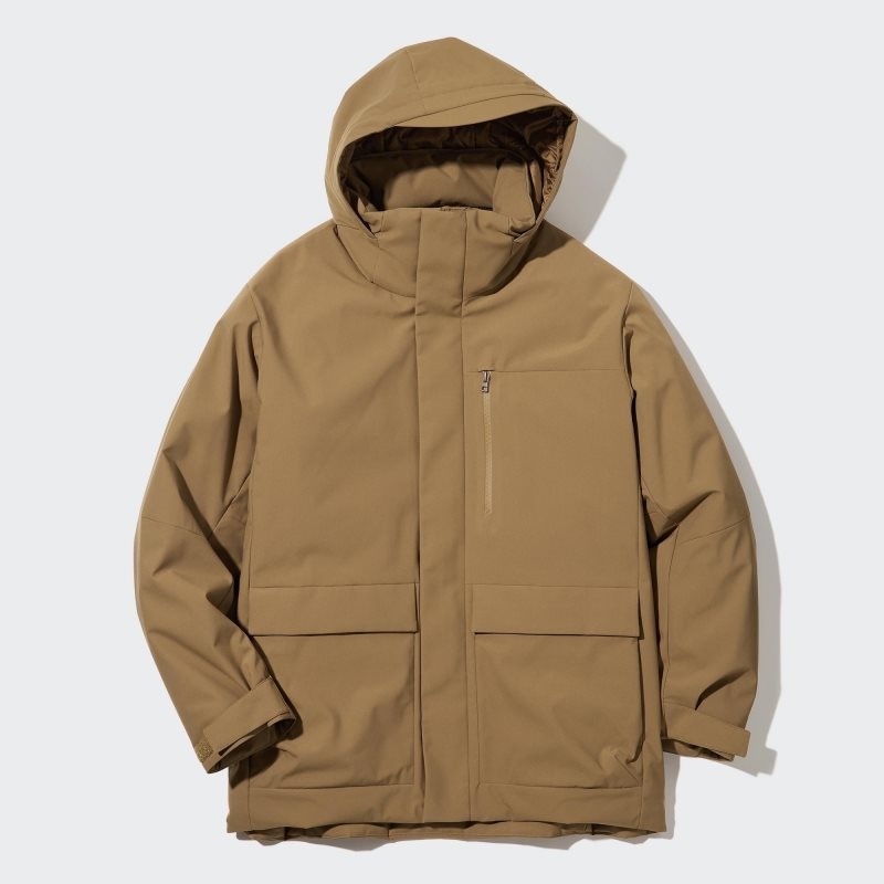 Uniqlo Hybrid Down Parka Herre Brune | 4536670