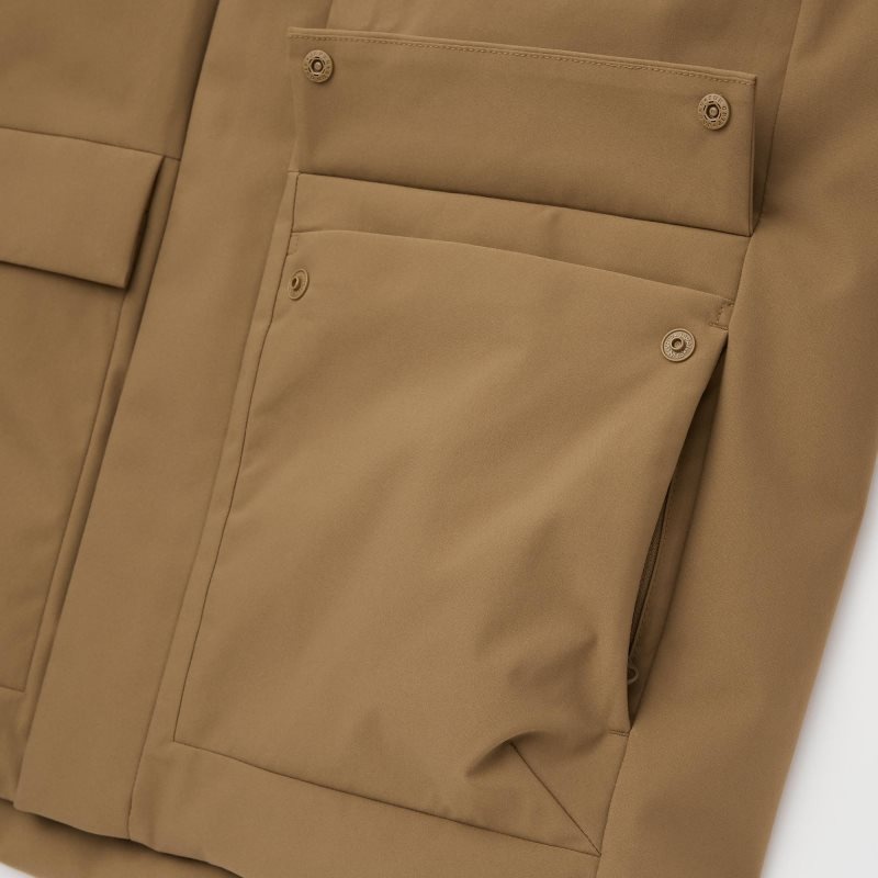 Uniqlo Hybrid Down Parka Herre Sort | 9525480