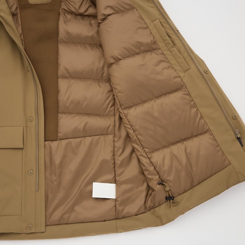 Uniqlo Hybrid Down Parka Herre Sort | 9525480