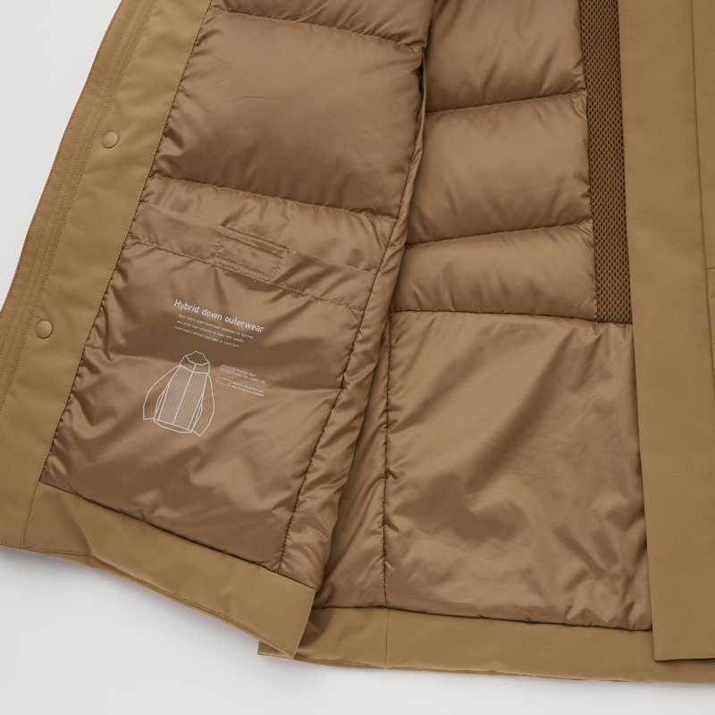 Uniqlo Hybrid Down Parka Herre Sort | 9525480