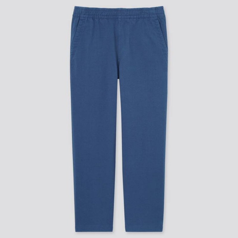 Uniqlo Jersey Ankle Length Bukser Herre Blå | 4274693