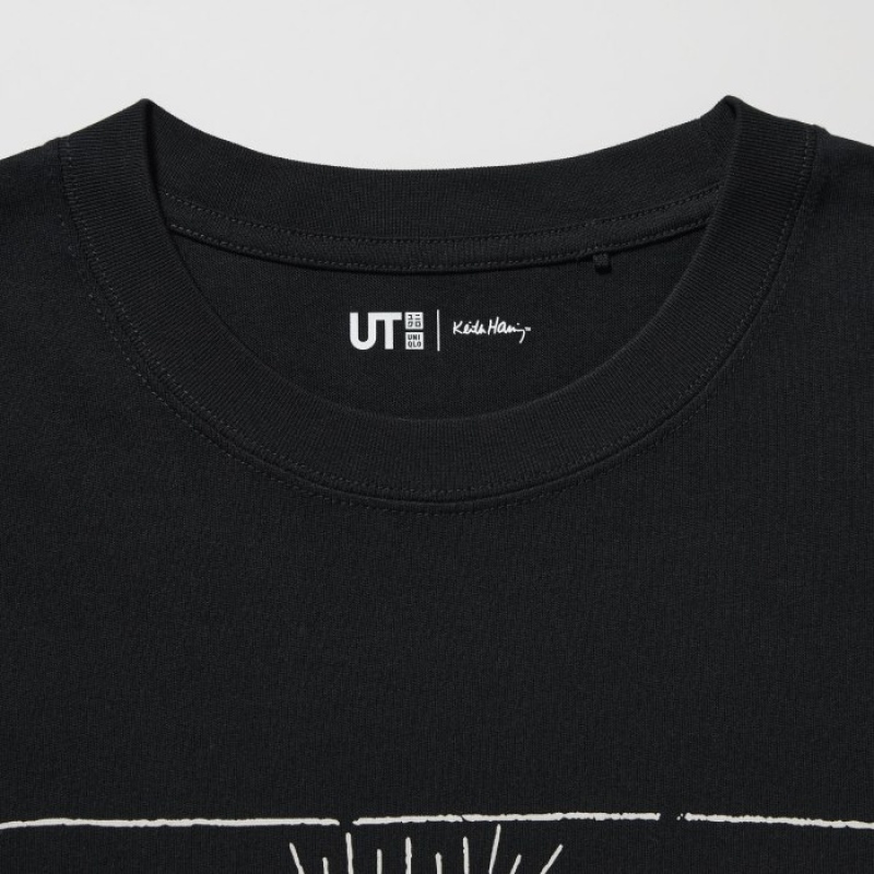 Uniqlo Keith Haring UT Short Sleeve T Shirts Dame Sort | 2086421