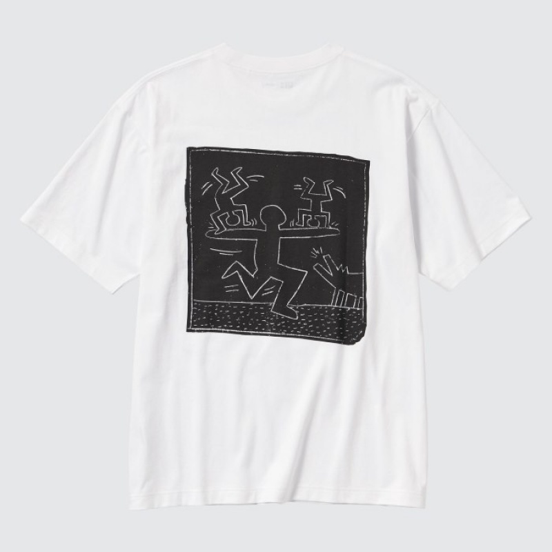 Uniqlo Keith Haring UT Short Sleeve T Shirts Dame Hvide | 4697869