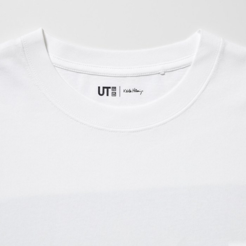 Uniqlo Keith Haring UT Short Sleeve T Shirts Dame Hvide | 4697869