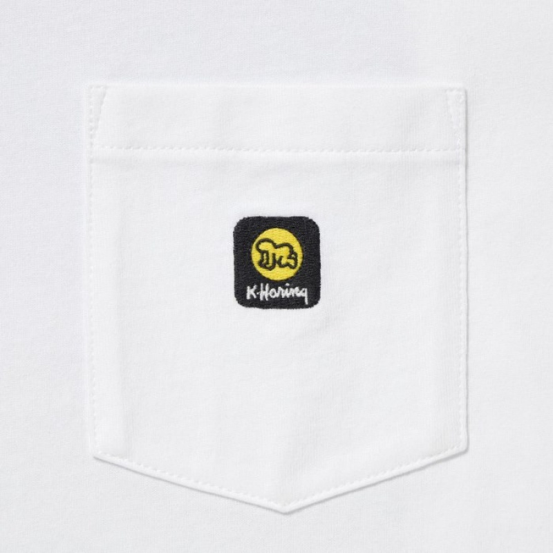 Uniqlo Keith Haring UT Short Sleeve T Shirts Dame Hvide | 4697869