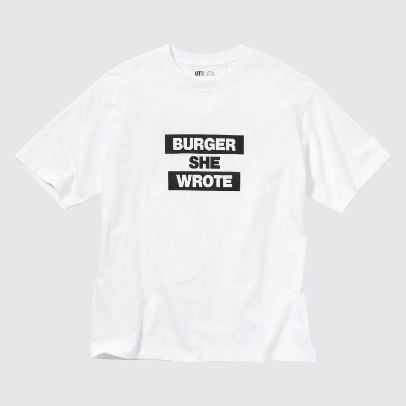 Uniqlo L.A. Eats Ut Oversized Short-sleeve Graphic Burger She Wrote T Shirts Herre Hvide | 9030963