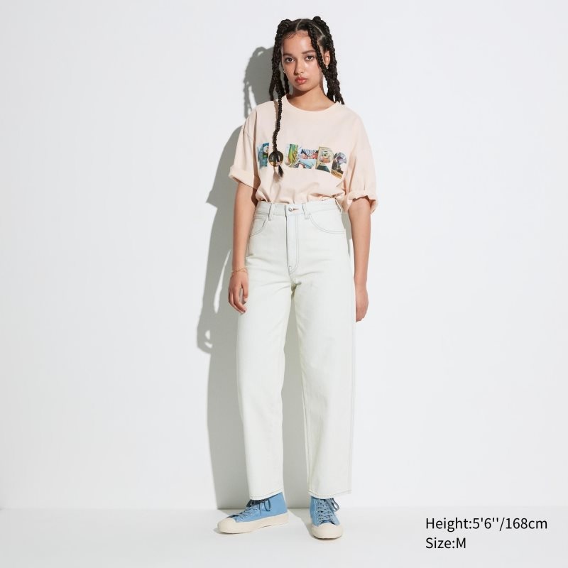 Uniqlo Louvre By M/M Ut Oversized Short-sleeve Graphic T Shirts Herre Beige | 574243