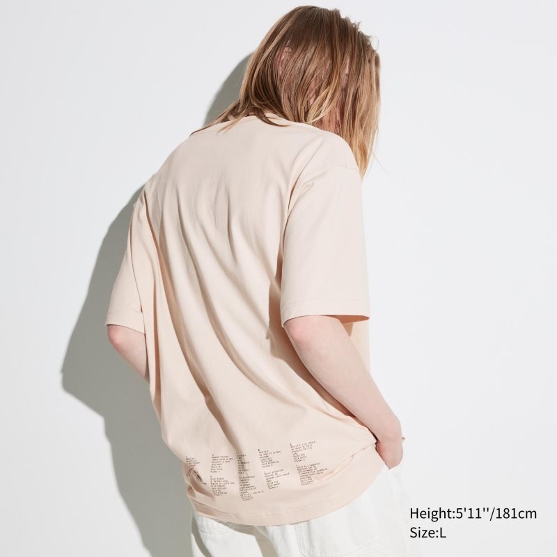 Uniqlo Louvre By M/M Ut Oversized Short-sleeve Graphic T Shirts Herre Beige | 574243