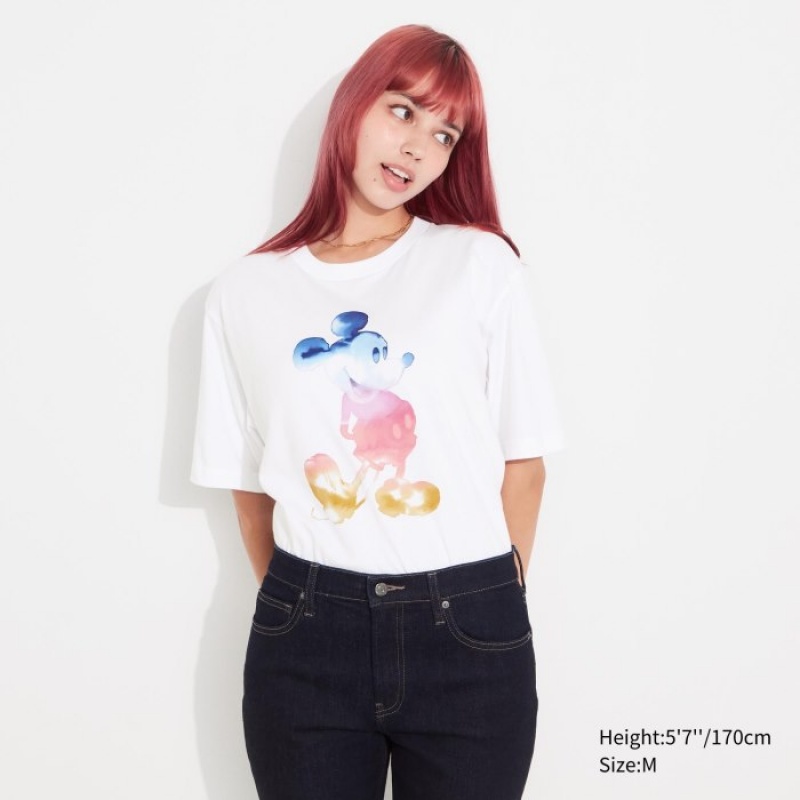 Uniqlo MAGIC FOR ALL FOREVER UT Short-Sleeve T Shirts Dame Hvide | 6669324