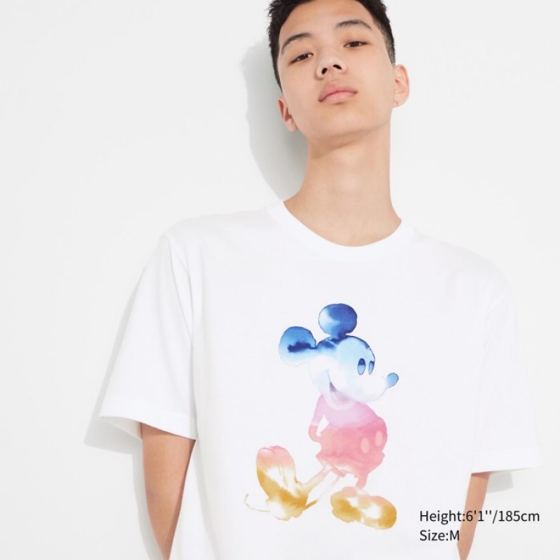 Uniqlo MAGIC FOR ALL FOREVER UT Short-Sleeve T Shirts Dame Hvide | 6669324