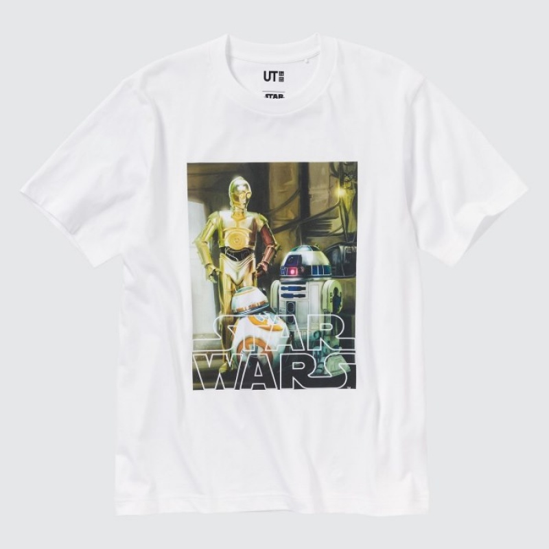 Uniqlo MAGIC FOR ALL FOREVER UT Short-Sleeve T Shirts Dame Hvide | 8163358