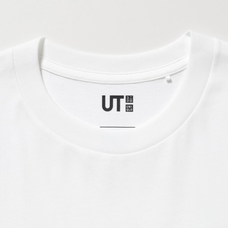 Uniqlo MAGIC FOR ALL FOREVER UT Short-Sleeve T Shirts Dame Hvide | 8163358