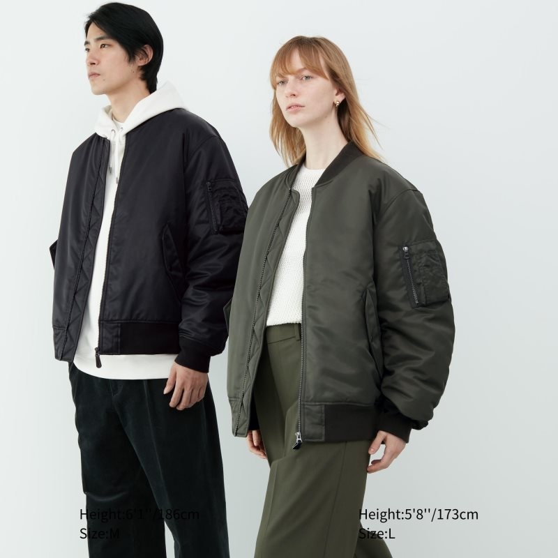 Uniqlo Ma-1 Jakker Herre Sort | 4064170