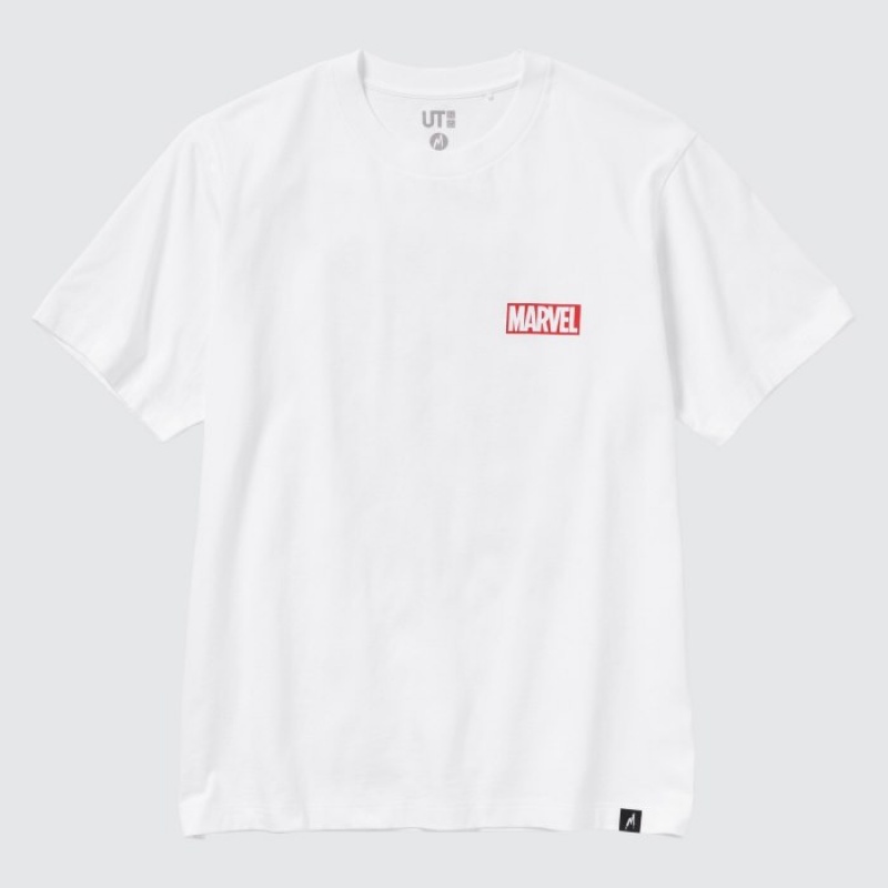 Uniqlo Marvel Art Collection by Mondo UT Short-Sleeve T Shirts Dame Hvide | 1121177