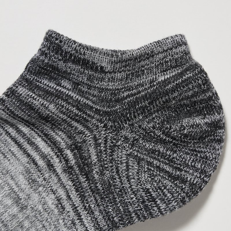 Uniqlo Melange Short Sokker Herre Grå | 1868599