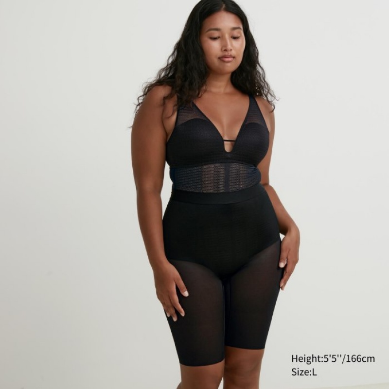 Uniqlo Mesh Bodystocking Dame Sort | 2639282