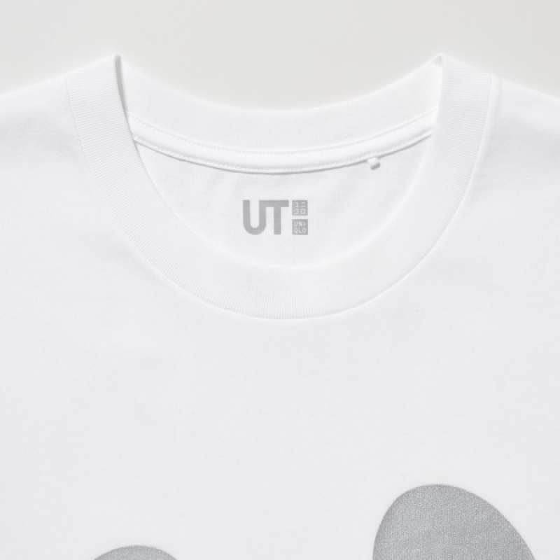 Uniqlo Mickey Shines UT Short-Sleeve T Shirts Dame Hvide | 1853950