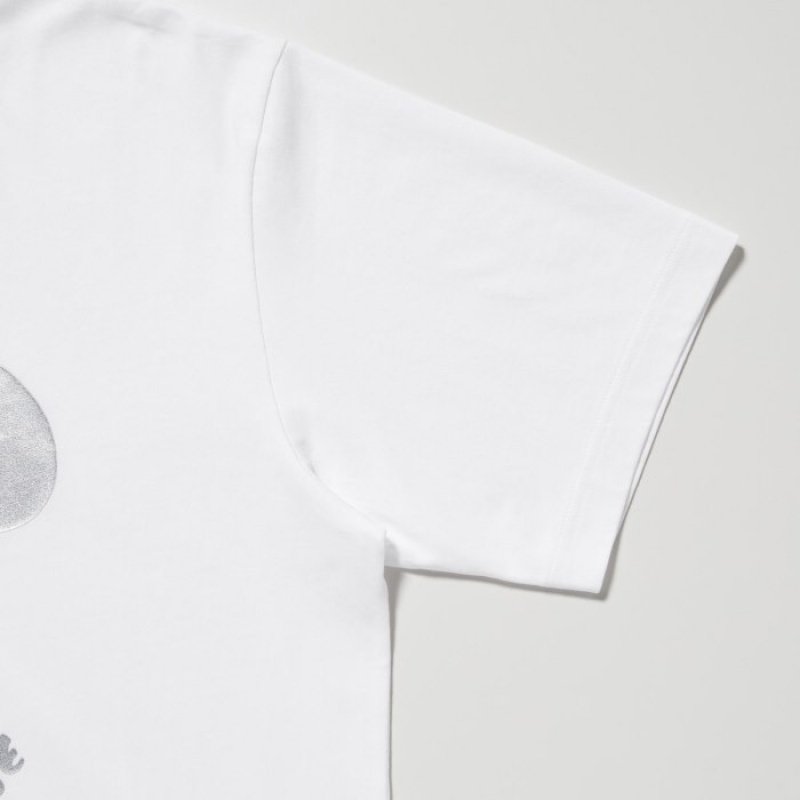 Uniqlo Mickey Shines UT Short-Sleeve T Shirts Dame Hvide | 1853950