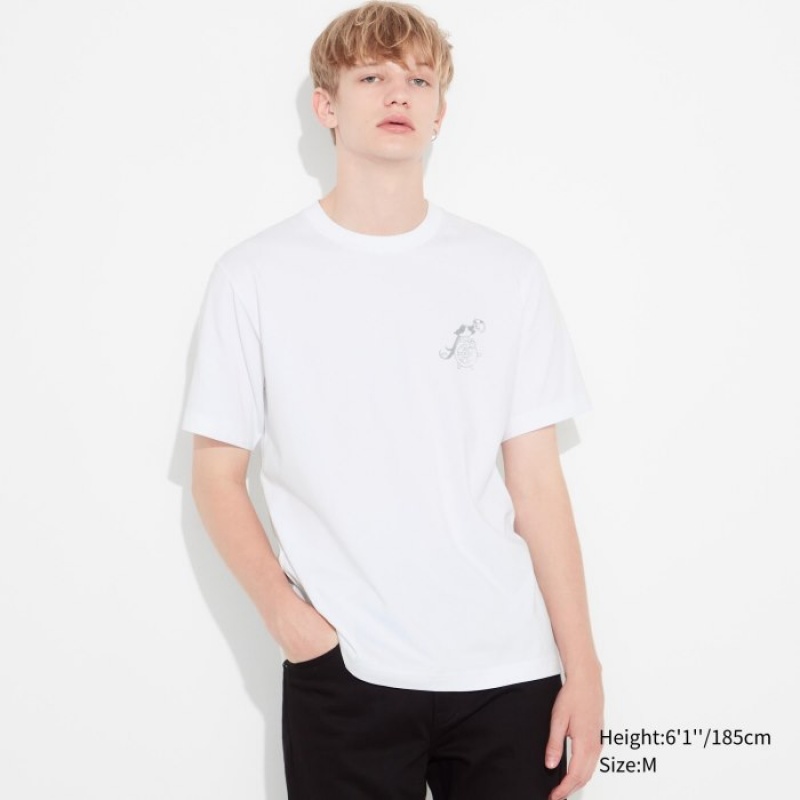 Uniqlo Mickey Shines UT Short-Sleeve T Shirts Dame Hvide | 1414174