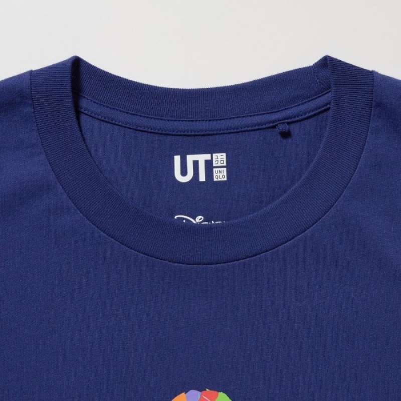 Uniqlo Mickey Stands UT Short-Sleeve T Shirts Dame Blå | 5193603