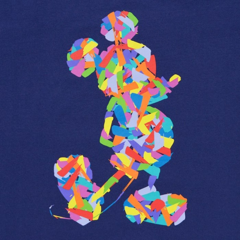 Uniqlo Mickey Stands UT Short-Sleeve T Shirts Dame Blå | 5193603