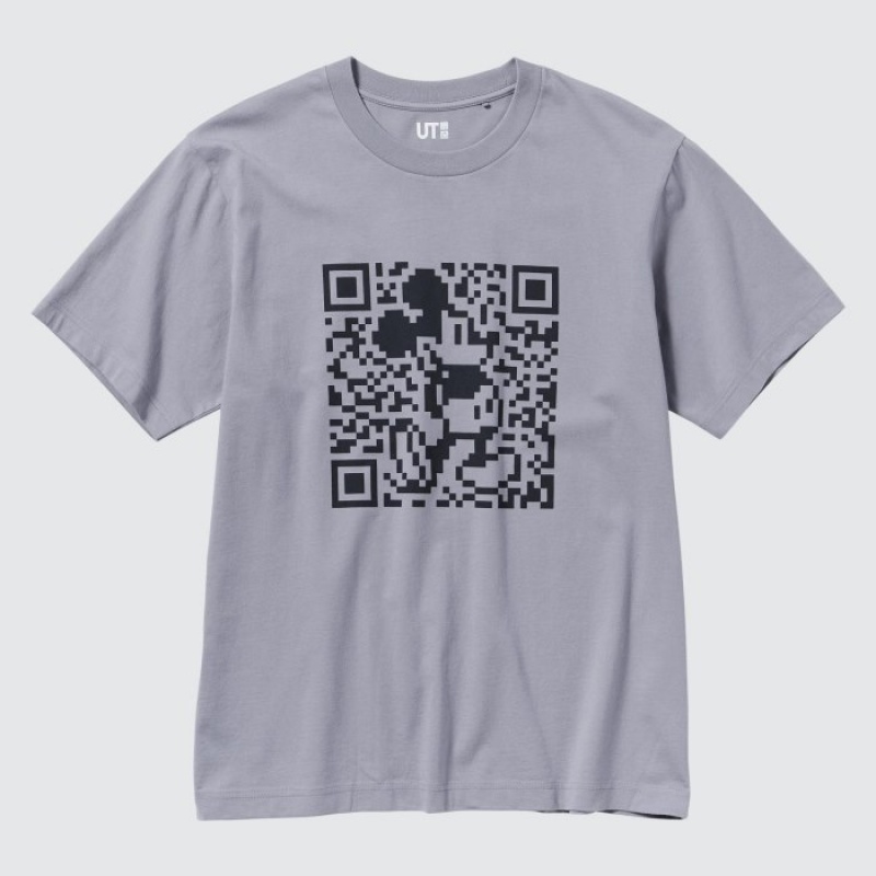 Uniqlo Mickey Stands UT Short Sleeve T Shirts Dame Grå | 5565260