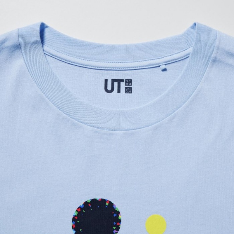Uniqlo Mickey Stands UT Short Sleeve T Shirts Dame Blå | 7155360