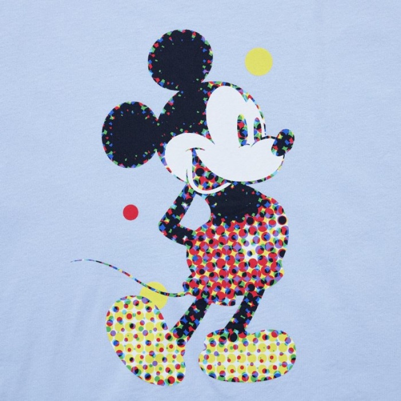 Uniqlo Mickey Stands UT Short Sleeve T Shirts Dame Blå | 7155360