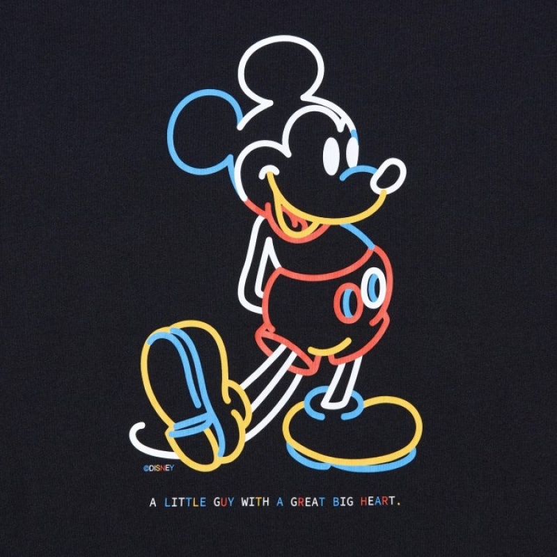 Uniqlo Mickey Stands UT Short Sleeve T Shirts Dame Sort | 7543978