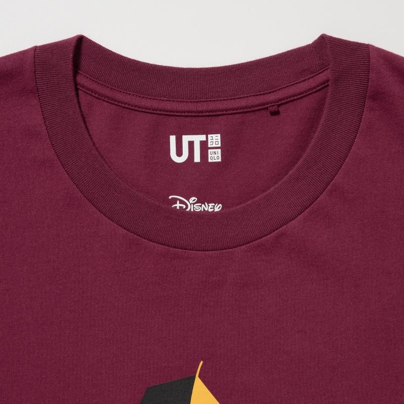 Uniqlo Mickey Stands Ut Short-sleeve Graphic T Shirts Herre Bordeaux | 3679888