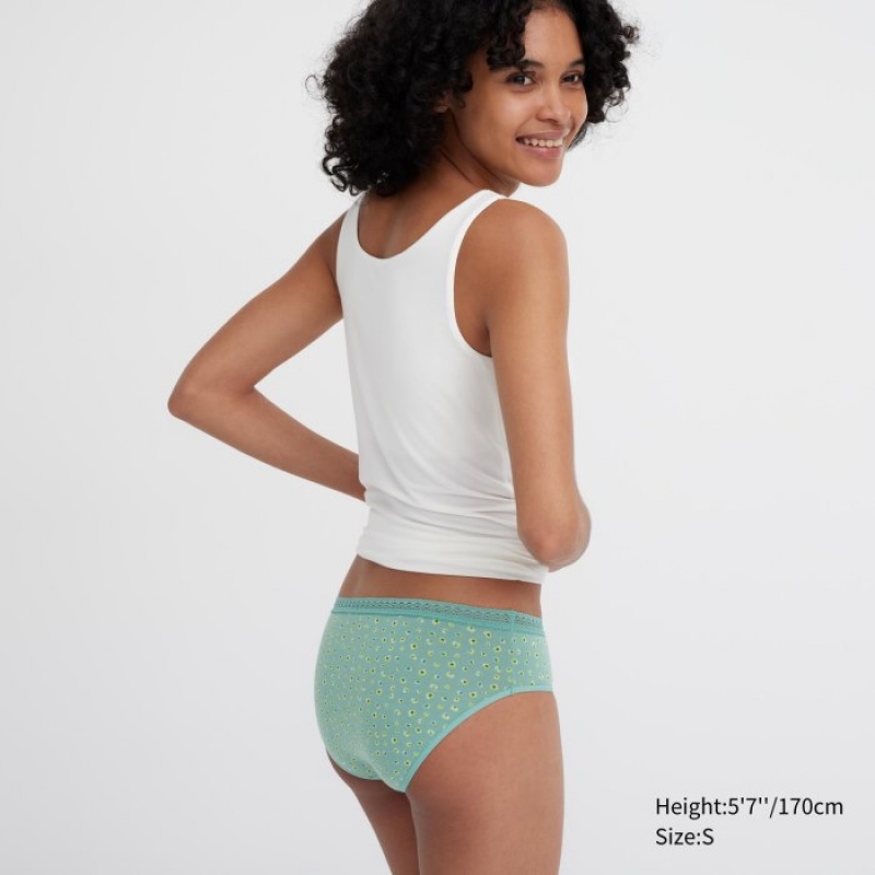 Uniqlo Mid-Rise Trusser Dame Grøn | 4267135