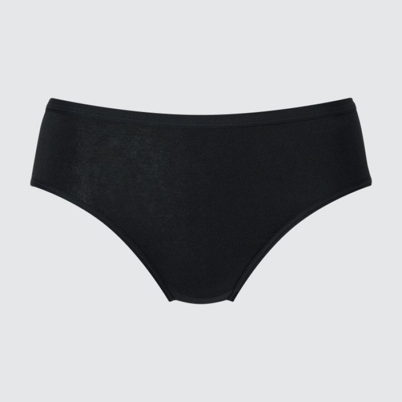 Uniqlo Mid Rise Basic Trusser Dame Sort | 7439596