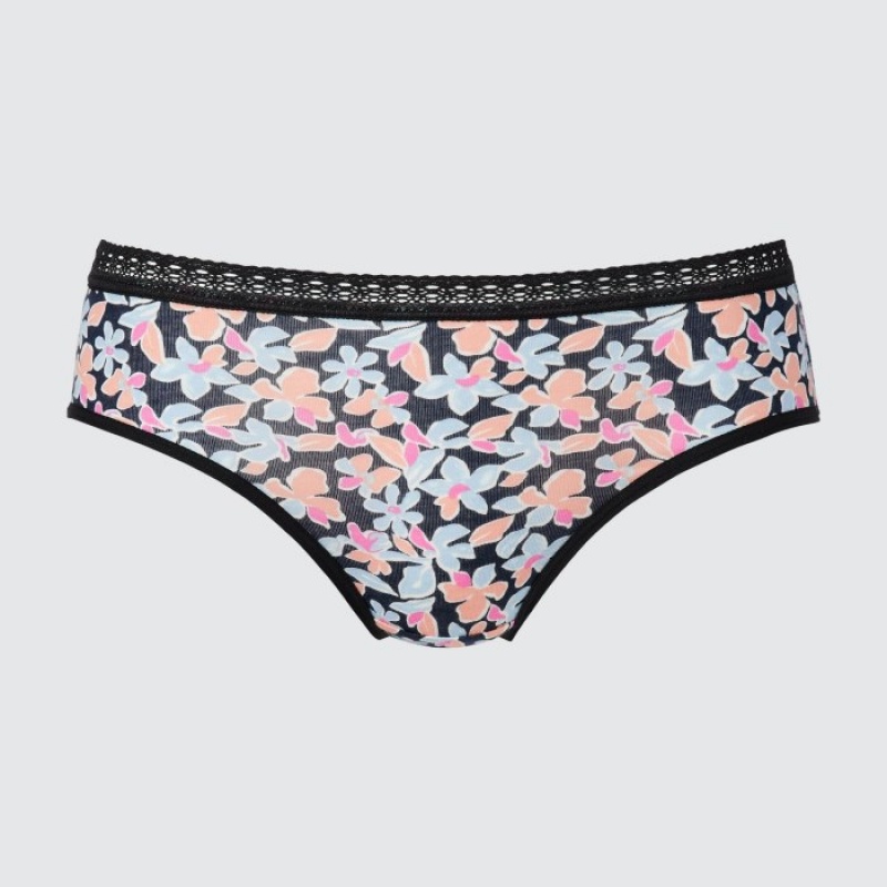 Uniqlo Mid Rise Trusser Dame Sort | 1971159