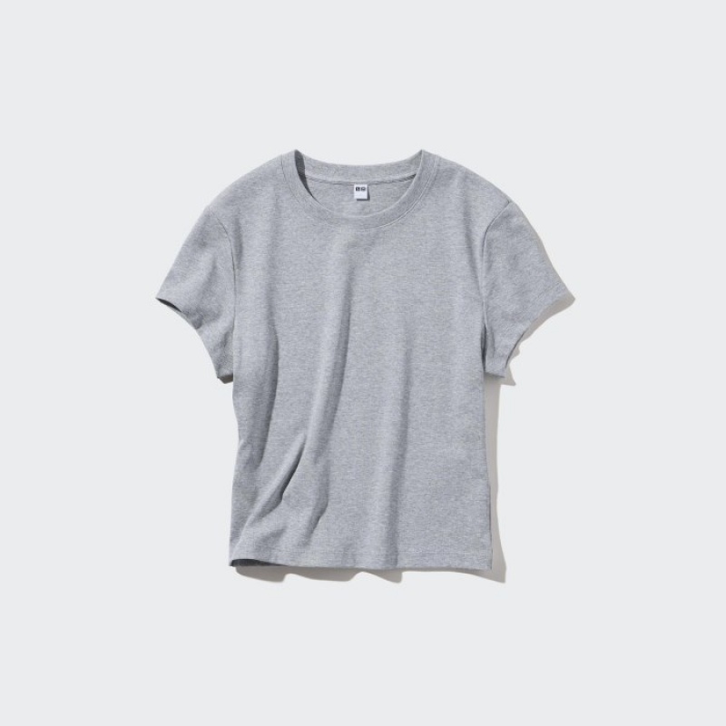 Uniqlo Mini Short Sleeve T Shirts Dame Lyserød | 5251099