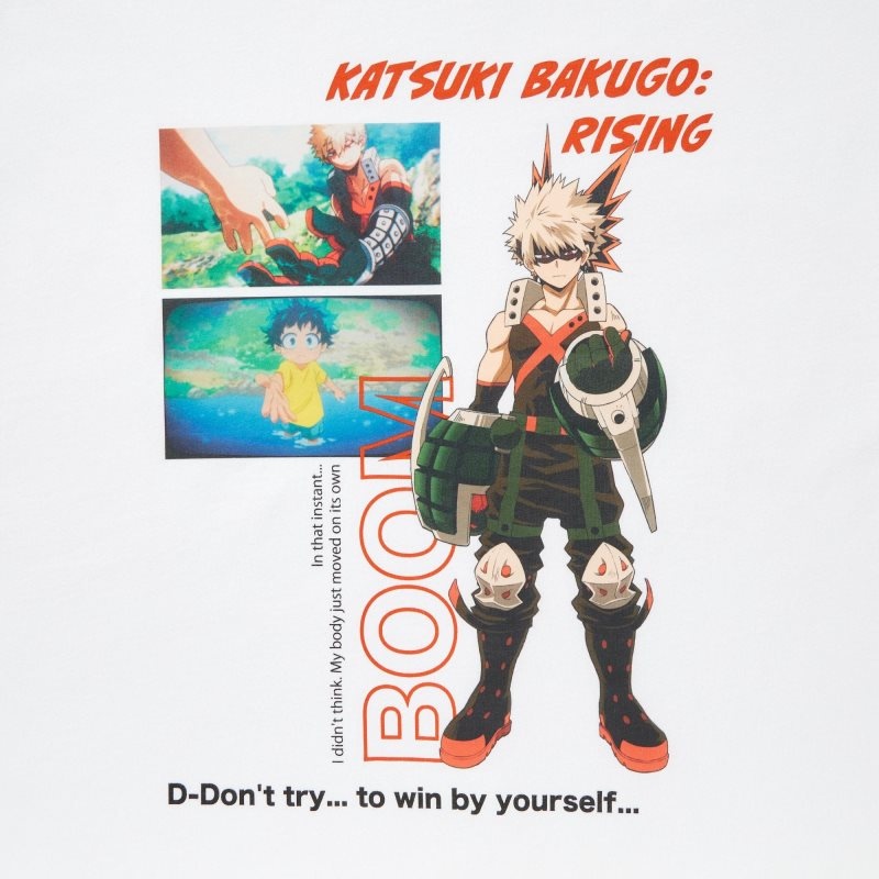 Uniqlo My Hero Academia Ut Short-sleeve Graphic T Shirts Herre Hvide | 5445032