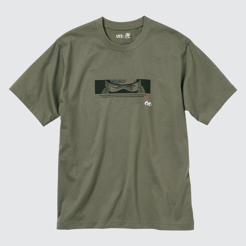Uniqlo Naruto Ut Short-sleeve Graphic Kakashi Hatake T Shirts Herre Olivengrøn | 8460702