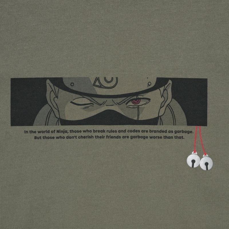 Uniqlo Naruto Ut Short-sleeve Graphic Kakashi Hatake T Shirts Herre Olivengrøn | 8460702
