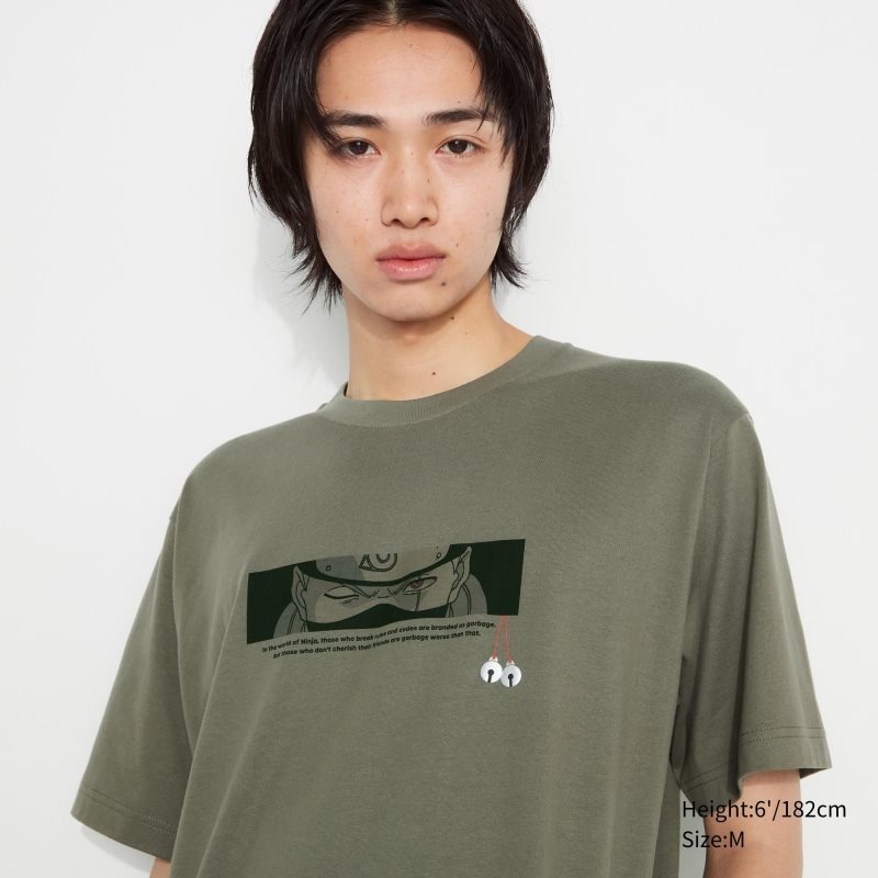 Uniqlo Naruto Ut Short-sleeve Graphic Kakashi Hatake T Shirts Herre Olivengrøn | 8460702