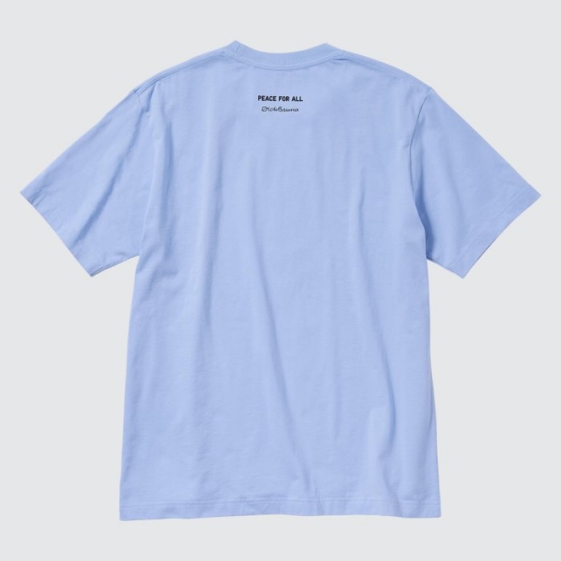 Uniqlo PEACE FOR ALL Short-Sleeve Graphic Dick Bruna T Shirts Dame Blå | 4888623