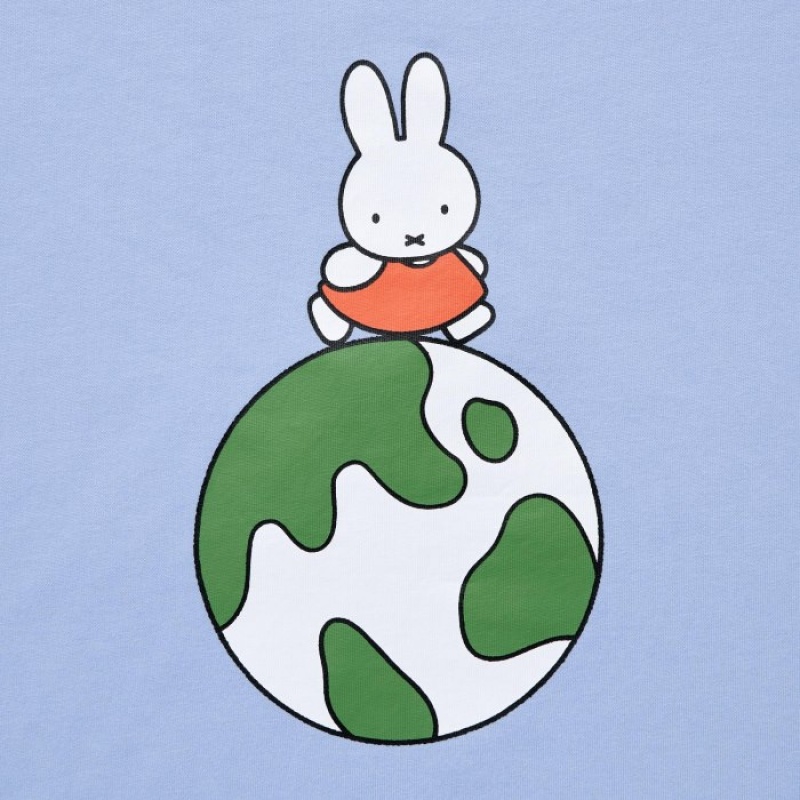 Uniqlo PEACE FOR ALL Short-Sleeve Graphic Dick Bruna T Shirts Dame Blå | 4888623
