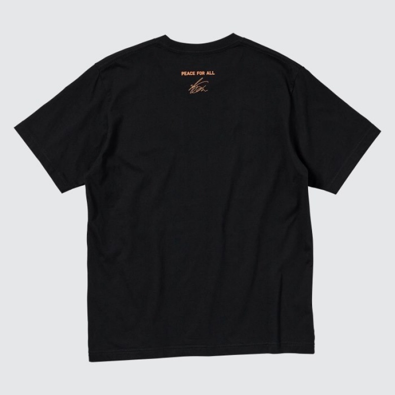 Uniqlo PEACE FOR ALL Short-Sleeve Graphic Shingo Kunieda T Shirts Dame Sort | 3527535