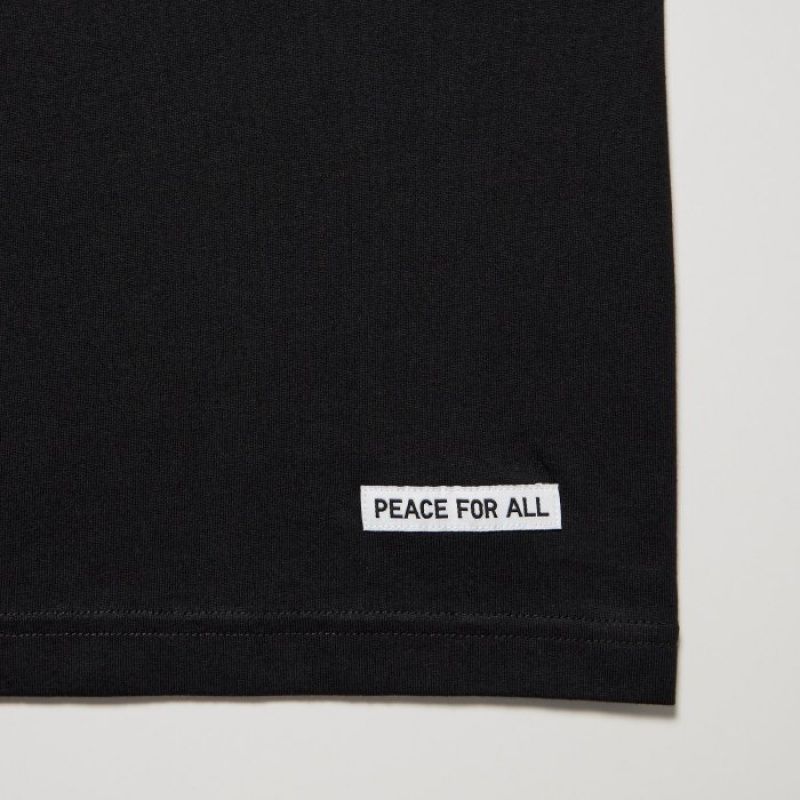 Uniqlo PEACE FOR ALL Short-Sleeve Graphic Shingo Kunieda T Shirts Dame Sort | 3527535