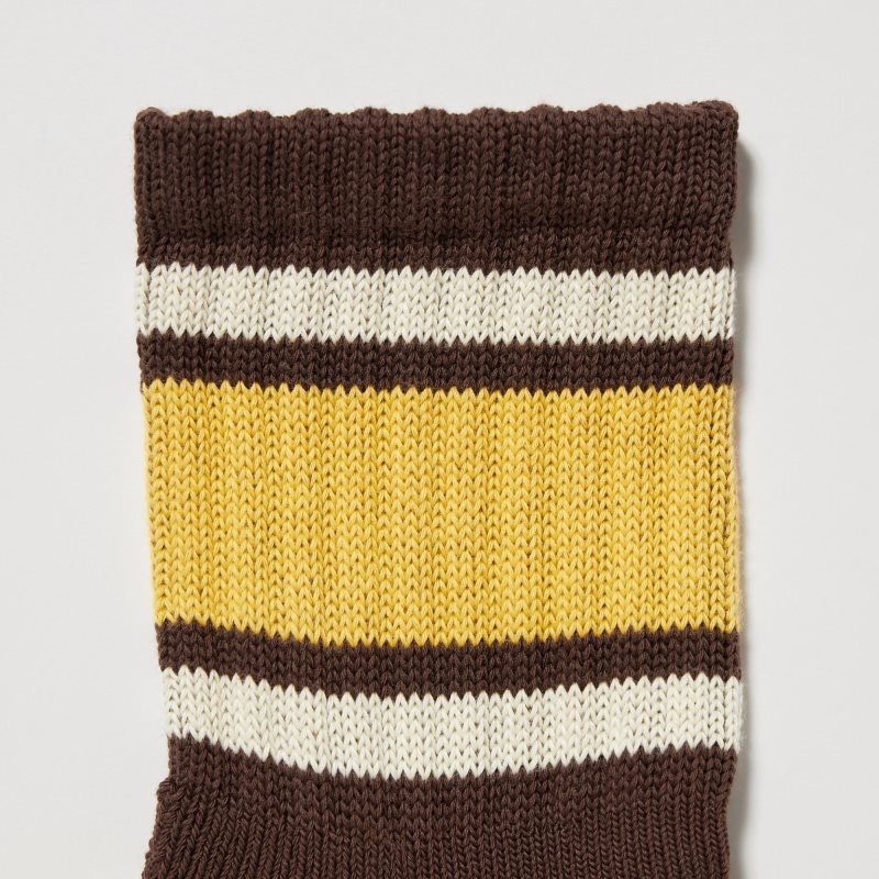 Uniqlo Pattern Lined Half Sokker Herre Brune | 7746137